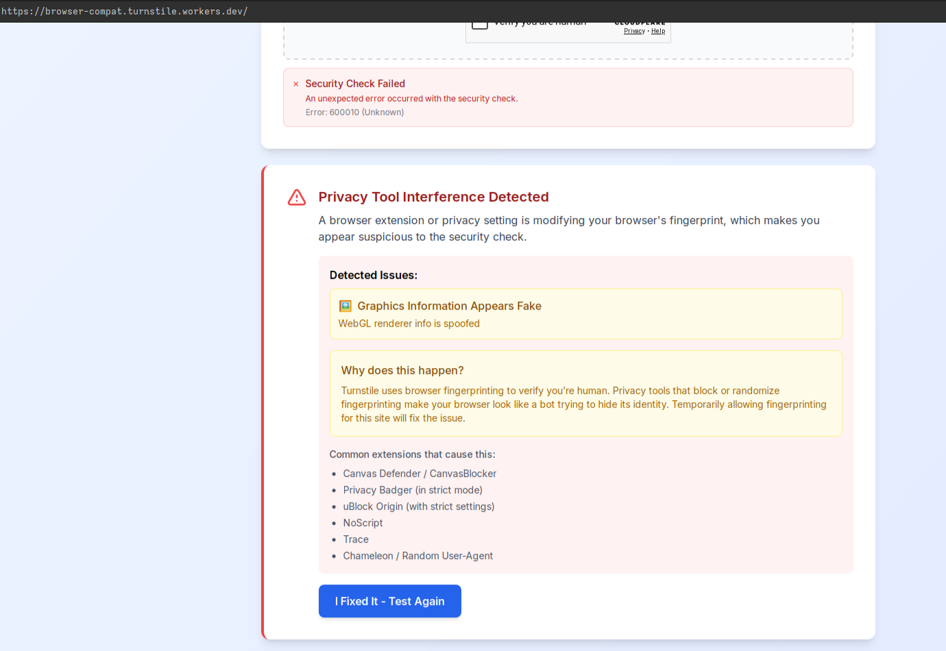 Cloudflare TurnstileがWebGLの“指紋”を要求してくる話