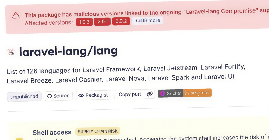 Laravel-LangのPHPパッケージが改ざんされ、クロスプラットフォームの認証情報窃取マルウェアが配布された話