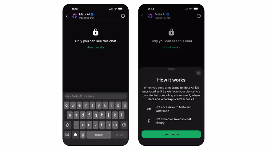 WhatsAppで「Metaにも読めない」AIチャットが登場──Incognito Chatの狙いと意味