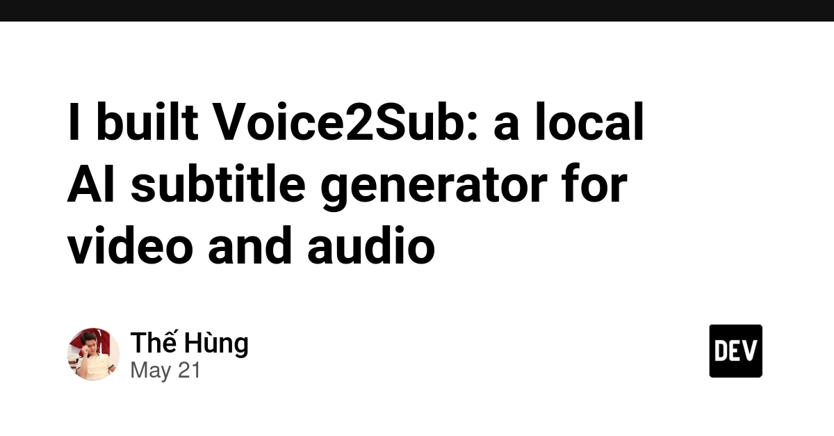 ローカルで字幕を作るAIアプリ「Voice2Sub」とは？ 使いどころと注目ポイントをわかりやすく解説