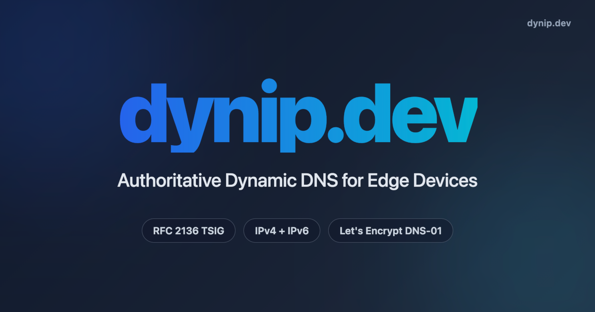 DynIPは“ちゃんと動く”Dynamic DNSを目指すサービスだった