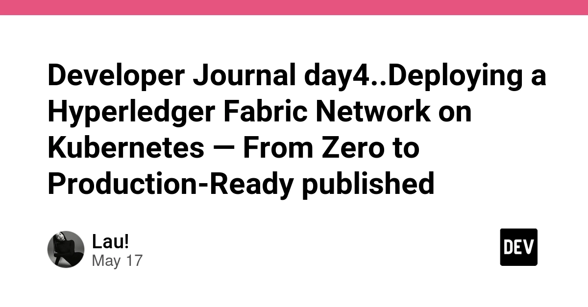 Hyperledger FabricをKubernetesで動かすという、なかなか骨の折れる挑戦